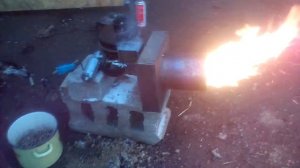 Факельная пеллетная горелка своими руки 2 запуск