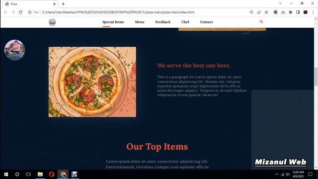 Responsive Pizza Website Using HTML, CSS, BOOTSTRAP _ jQuery смотреть онлайн