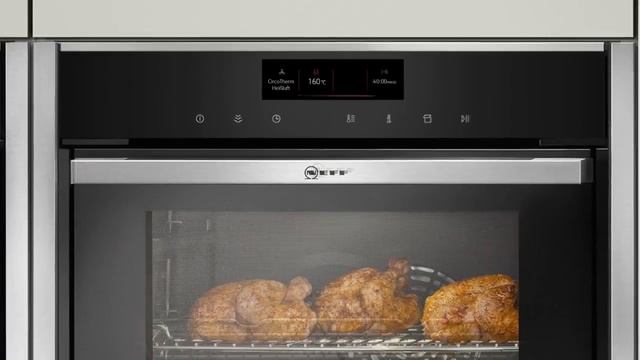 Технологии духовых шкафов NEFF - управление Full Touch Control смотреть онлайн