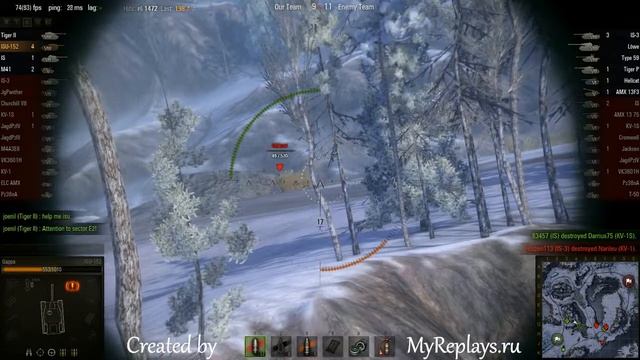 WOT: Arctic Region - ISU-152 - 6 frags - смотреть онлайн