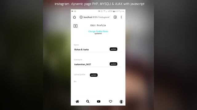 instagram_dynamic_page||insta php||instaphpmysql||dynamic page||html||css||javascript||js||ajax|| смотреть онлайн