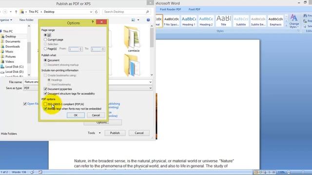 Word to PDF - Ms word Tutorial смотреть онлайн