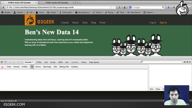 HTML5 WebStorage : Setting and getting LocalStorage смотреть онлайн