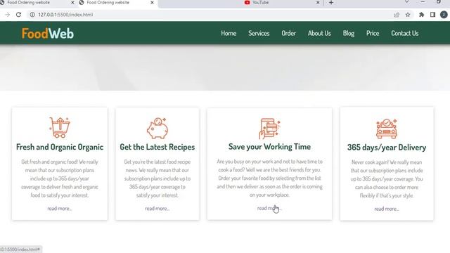 Complete Responsive Food / Restaurant Website Design Using HTML / CSS / JAVASCRIPT - From Scratch смотреть онлайн