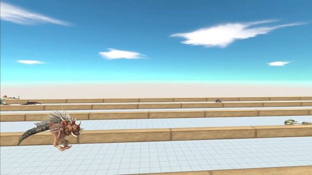 Last Survivor. Touched Out, Swirl Course. Fire Breathing Monster! | Animal Revolt Battle Simulator
