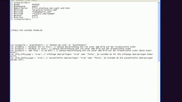 Lockerz - GM Script (Autofill / Auto-Redirect) смотреть онлайн