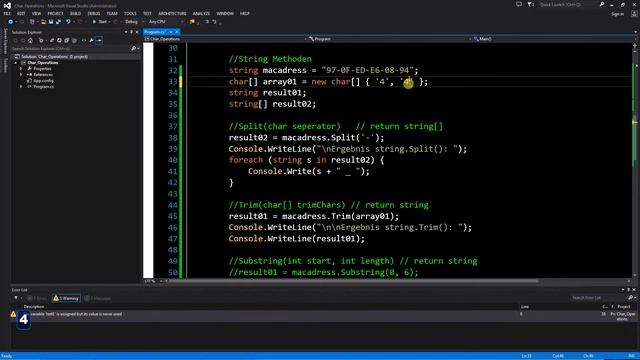 C# für Beginner - 17: String Methoden смотреть онлайн