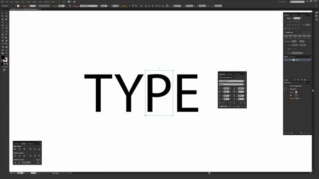 Touch Type Tool Tutorial for Adobe Illustrator CC смотреть онлайн