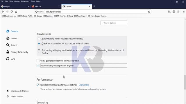 Mozilla Firefox Options Settings | Change Home Page on Firefox | KB Tech смотреть онлайн