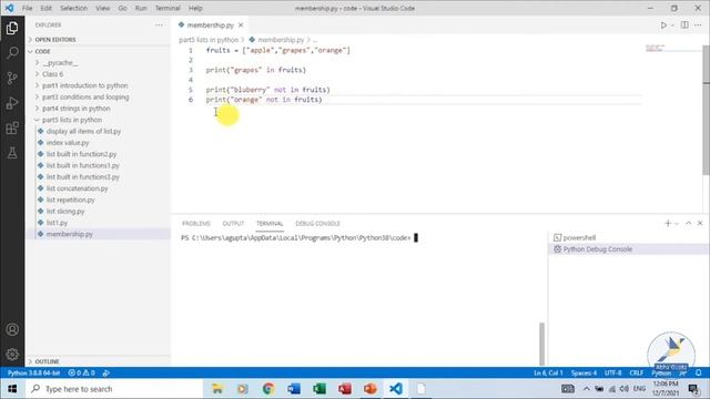 Part 5 : Lists in Python | Python Programming Complete Course смотреть онлайн