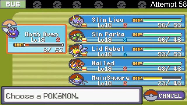Pokémon Emerald Kaizo Monotype Nuzlocke - Bug 4-1, Ghost 4-1, Steel 4-1