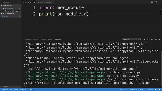 Python : Les modules смотреть онлайн