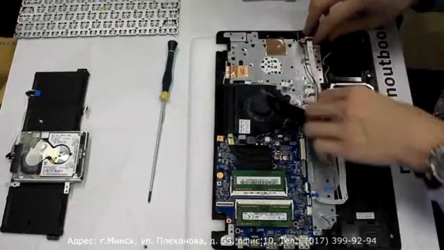 Замена клавиатуры в ноутбуке Acer V3-371 - ремонт ноутбуков в Минске смотреть онлайн