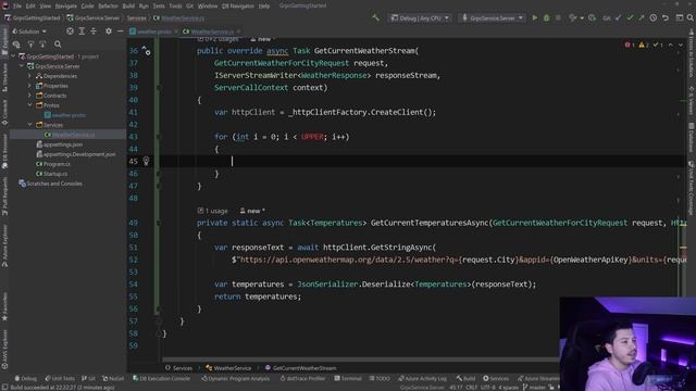 Server Streaming | gRPC in .NET 5 смотреть онлайн