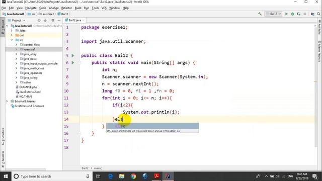 Bài tập Java - Bài 1.12: Tìm N số fibonacci đầu tiên смотреть онлайн