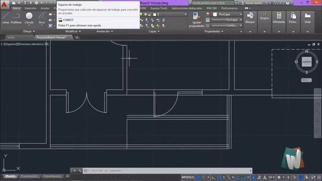 AutoCAD 2016, Dibujo de pasamanos para terraza, curso completo en español, cap 4.4.b. смотреть онлайн