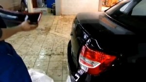 Установка спойлера GTS на LADA Granta