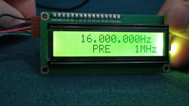Синтезатор частоты от 1 МГц до 100 МГц на si5351 и lcd 1602 смотреть онлайн