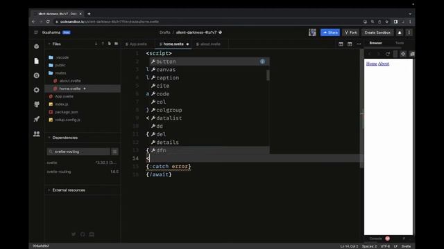 Svelte JS working with Async await with Routing #14 смотреть онлайн