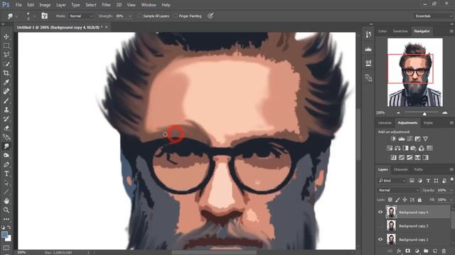 cartoon effect with filter and smudge photoshop tutorial cs6 cc смотреть онлайн