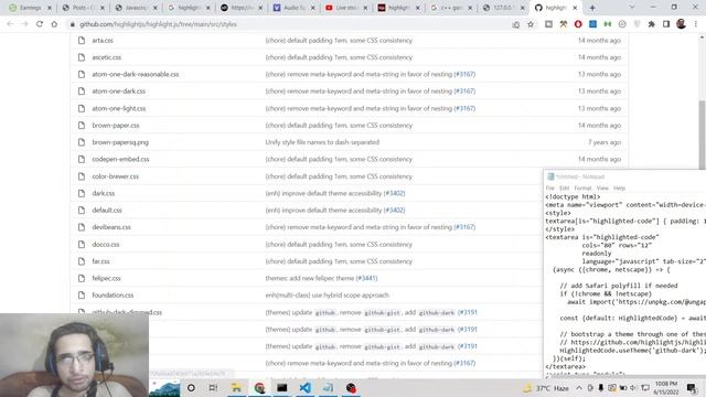 Javascript Highlight.js Syntax Highlighter to Highlight Textarea Source Code in Various Themes смотреть онлайн