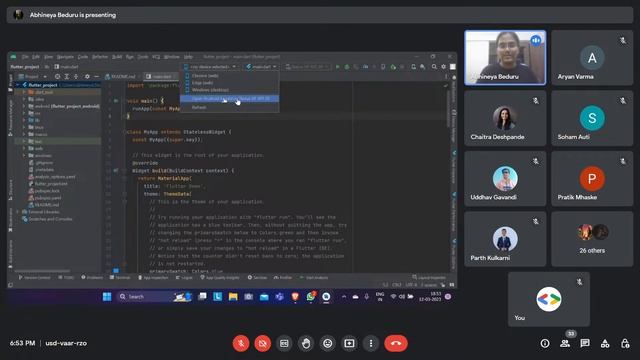 " Flutter Forward + Firebase - by Abhineya Beduru " under GDSC BSIOTR смотреть онлайн