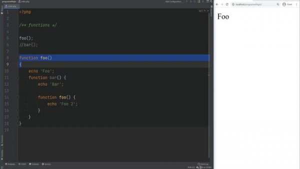 How To Create Functions In PHP - Functions Tutorial - Full PHP 8 Tutorial