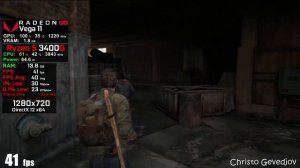 The Last of Us Part I - Ryzen 3 3200G Vega 8 - Ryzen 5 3400G Vega 11 - Athlon 3000G Vega 3