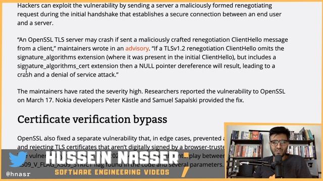 High severity flaw can crash your WebServer when using OpenSSL - Let us discuss смотреть онлайн