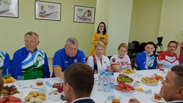 Встреча башкирских паралимпийцев перед отправкой в Токио смотреть онлайн