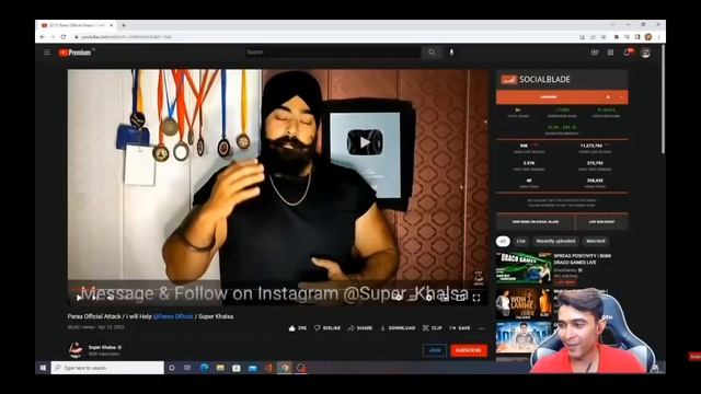 A body builder help @paras official.#justice for paras @dr abhi pandit react on @super khalsa смотреть онлайн