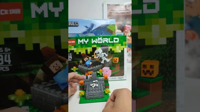 LEGO MINECRAFT UNOFFICIAL SET 834 Обзор #лего #legominecraft #myworld смотреть онлайн