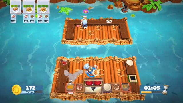 Overcooked 2 - Level 2-1 - 4 stars (solo) смотреть онлайн