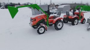 Минитрактор Батыр. Самый дешёвый трактор с фронтальным погрузчиком .