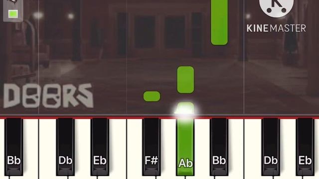 Roblox DOORS Elevator Jam Easy piano tutorial смотреть онлайн
