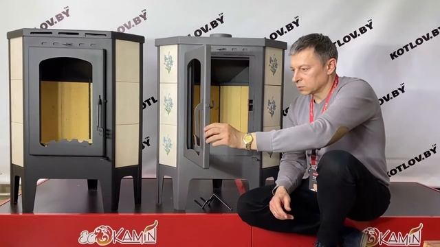 Печь-камин ЭкоКамин Бавария угловая (Обзор) смотреть онлайн