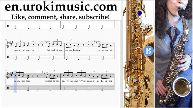 How to Play Saxophone (Tenor) J. Balvin, Willy William - Mi Gente Tabs Part#2 um-i352 смотреть онлайн