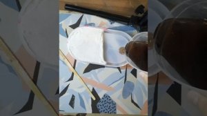 Поднос из эпоксидной смолы и гипса