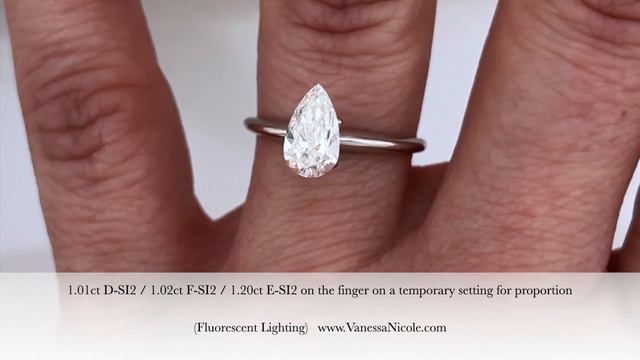 PEAR CUT DIAMOND - Pear Shape Diamond Color Grade & Diamond Size Comparison for Mike смотреть онлайн