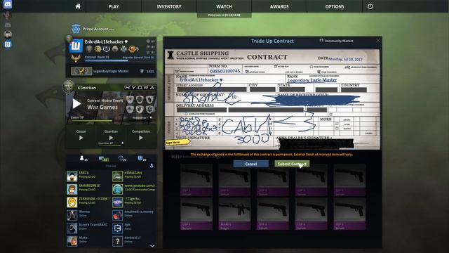 МНЕ ВЫПАЛ ДРАГОН ЛОР ПРЯМО С ЗАВОДА! МОМЕНТ СО СТРИМА, ГДЕ ШОК СКРАФТИЛ AWP DRAGON LORE! (CS:GO) смотреть онлайн