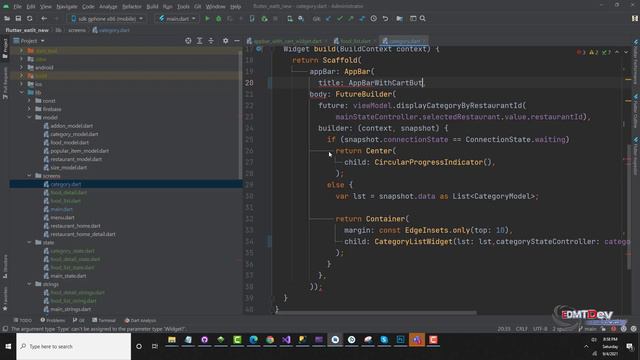 Flutter Tutorial - Order Food App #18 Custom AppBar смотреть онлайн