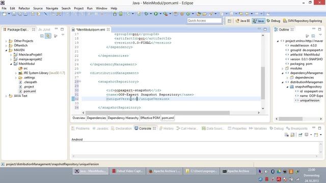 JAVA Programmieren - Maven Teil 8 - Lifecycles смотреть онлайн