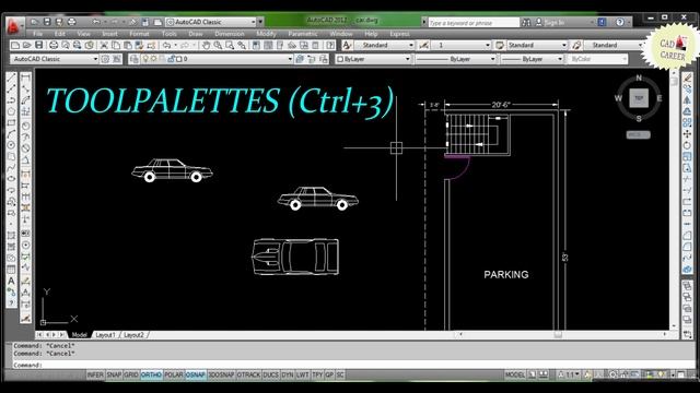 How to Represent Car block (Top Elevation) in 2D FLOOR Plan in Autocad | Toolpalettes | Adcenter смотреть онлайн