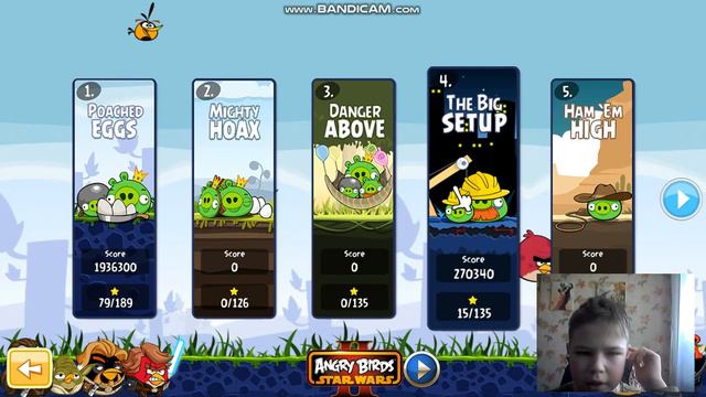 AngryBirds находим все золотые яйца