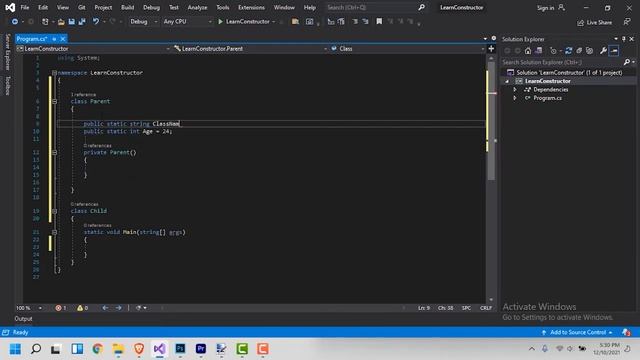 Private Constructor in C# With Practical Example in Hindi. C# Tutorial for beginners смотреть онлайн