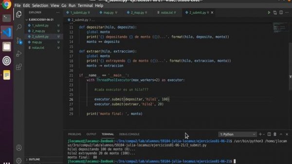 Concurrent futures - ThreadPoolExecutor