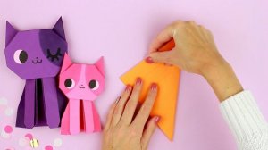 ОРИГАМИ КОШКА ИЗ БУМАГИ | ORIGAMI CAT
