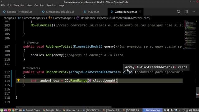 13 Musica y sonidos parte2 Juego tipo Rogue en Godot C# смотреть онлайн