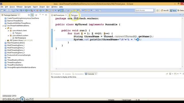 yield() method in Thread | Yield() Method in Java Multithreading смотреть онлайн