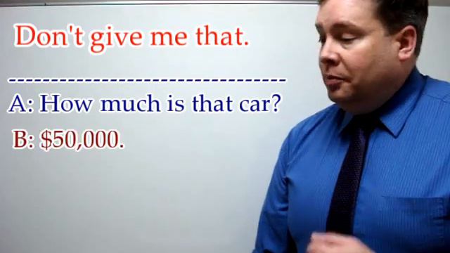 Meaning of "Don't give me that." [ ForB English Lesson ] смотреть онлайн